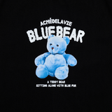 ADLV BLUE TEDDY BEAR SHORT SLEEVE T-SHIRT BLACK